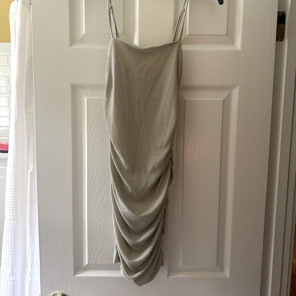 NWT Forever 21 Knit Silver/Grey Dress size small